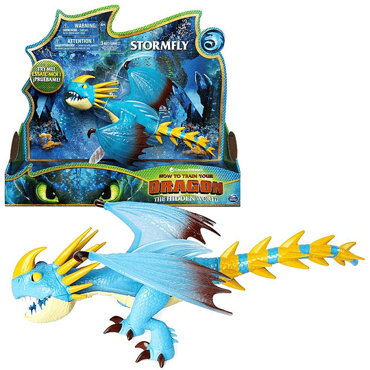  Dragons Stormfly Deluxe DreamWorks con Luz y Sonido (Dragon Tormenta)