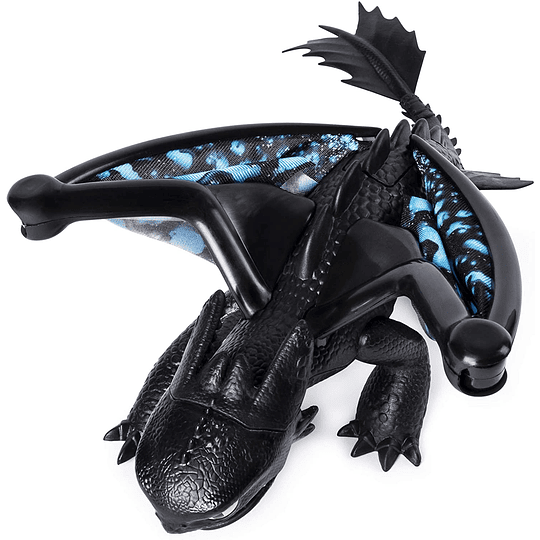 Dragons Toothless Dragons Deluxe con Luz y Sonido