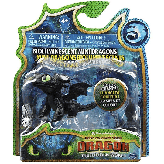 Dragons Toothless minifiguras Cambian de Color con el agua