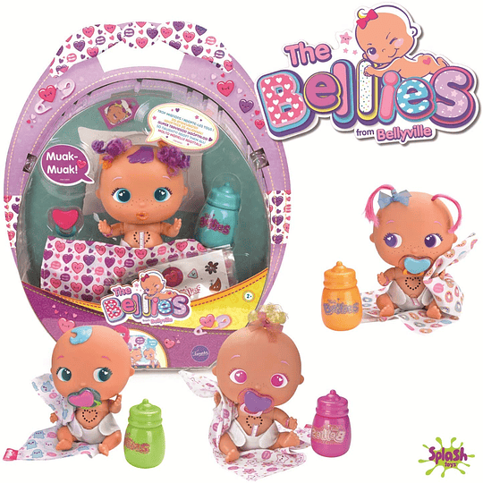 Muak Muak muñeco Interactivo The Bellies Famosa