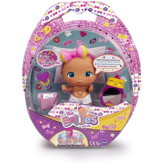 Kuki Cute Muñeco Interactivo Multicolor The Bellies Famosa