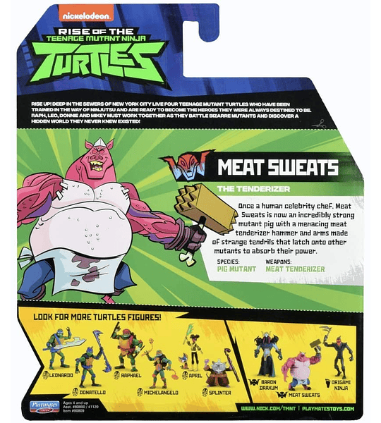 Meat Sweats figura Articulada Tortugas ninjas Mutantes