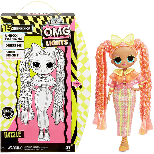 Dazzle Luces negras Lol 15 Surprise O.M.G Luminucente