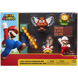 Super Mario Nintendo Lava Castle Diorama