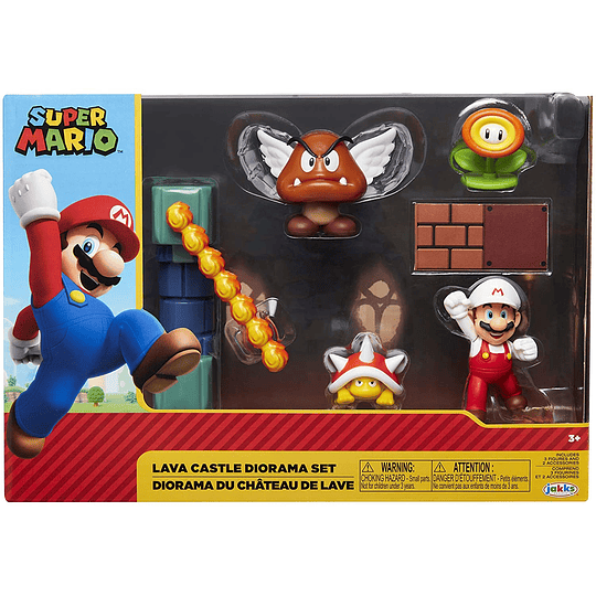 Super Mario Nintendo Lava Castle Diorama