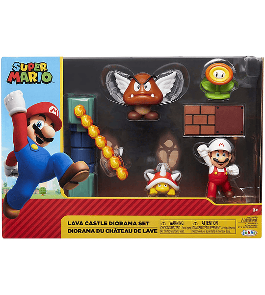 Super Mario Nintendo Lava Castle Diorama