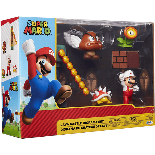 Super Mario Nintendo Lava Castle Diorama