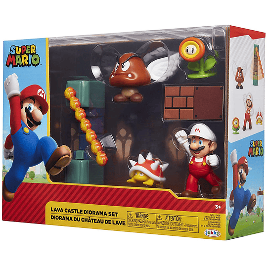Super Mario Nintendo Lava Castle Diorama
