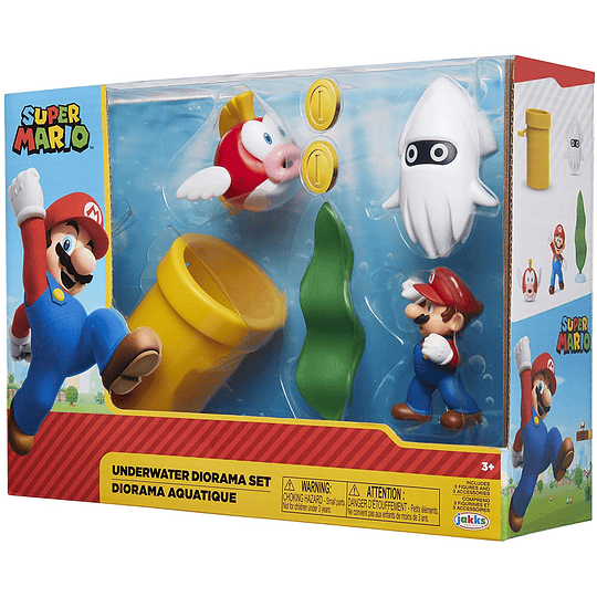  Super Mario Nintendo Underwater Diorama 