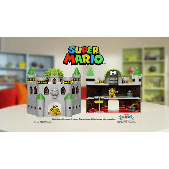 Bowser Vs Mario Diorama Super Mario Pack 3 Figuras