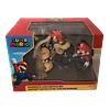 Bowser Vs Mario Diorama Super Mario Pack 3 Figuras