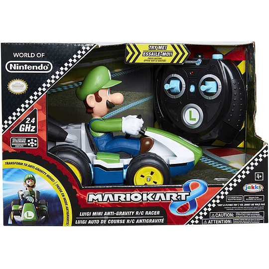 Luigi Mini Anti-Gravity Rc Racer 2.4Ghz Mario Kart 8 Auto Control Remoto