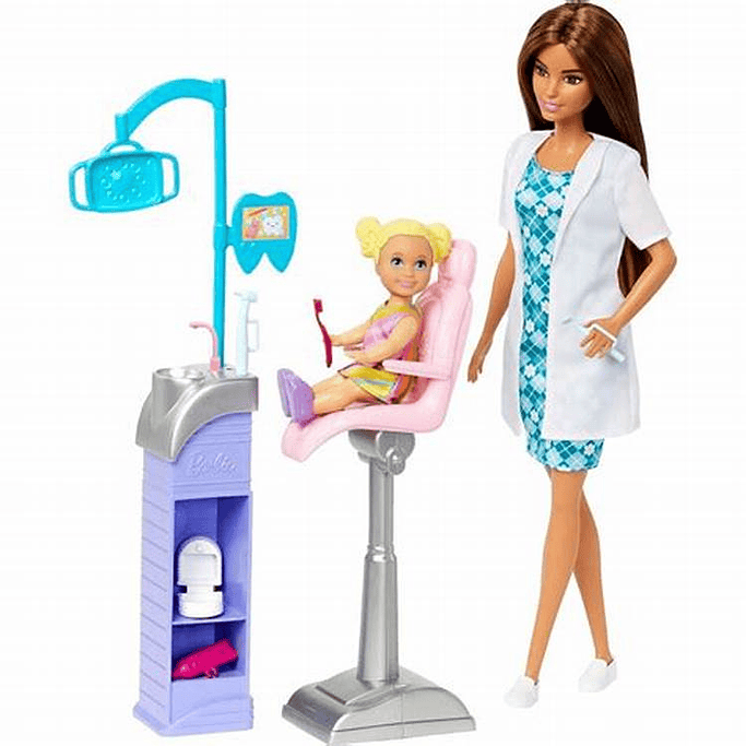 BARBIE PROFESIONES DENTISTA CASTAÑA COD. (HKT70) 14589 DHB63  3