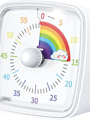 Reloj visual hasta 60 minutos analógico.