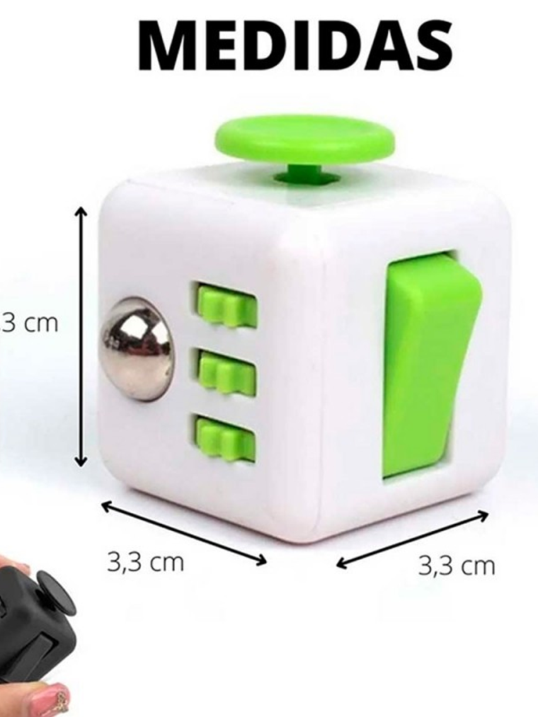 Cubo antiestrés con teclas y botones 3