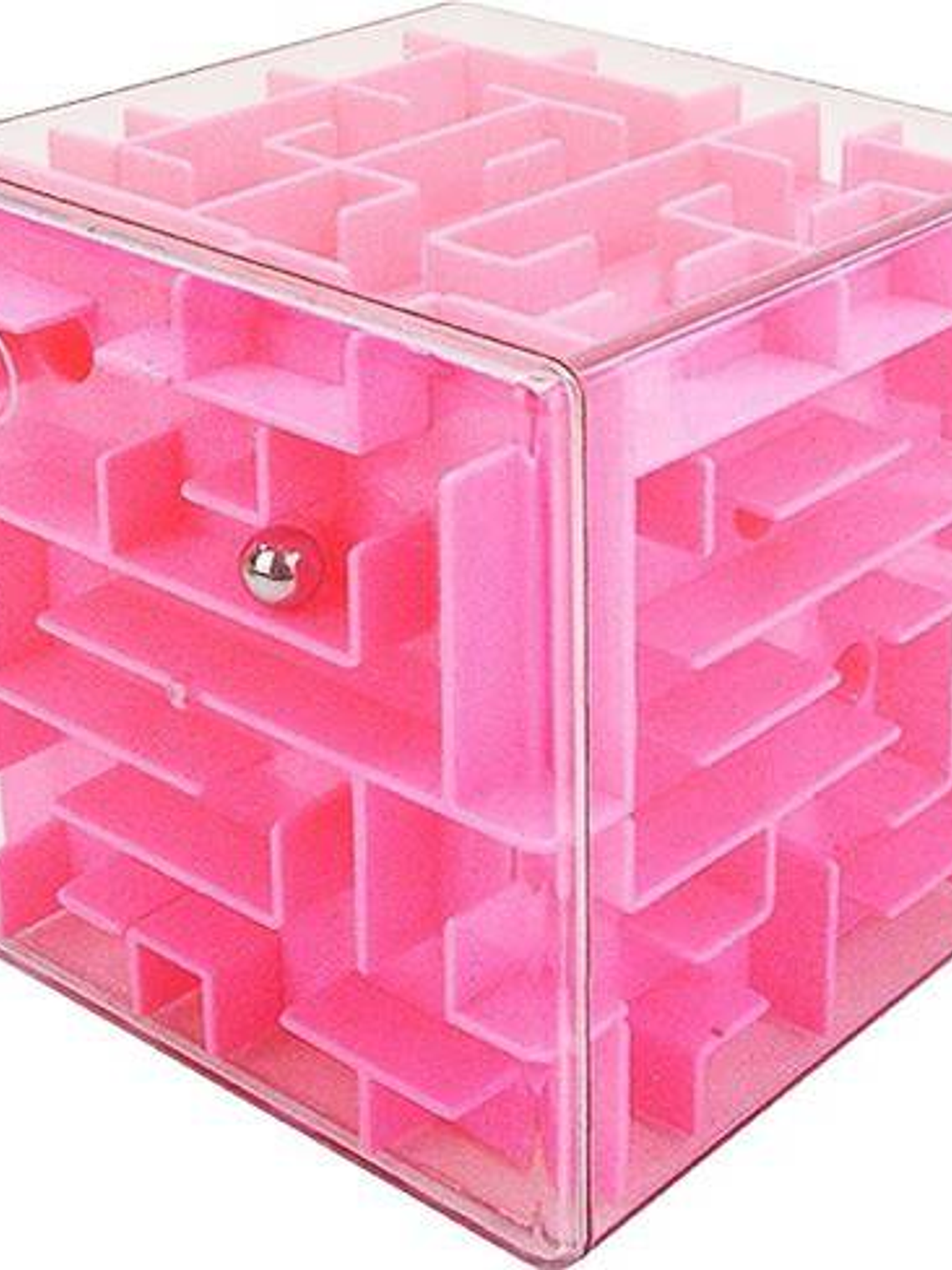 Cubo laberinto 3D.  8 x 8 cm 3