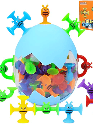 Fun Suction huevo con ventosas abejitas