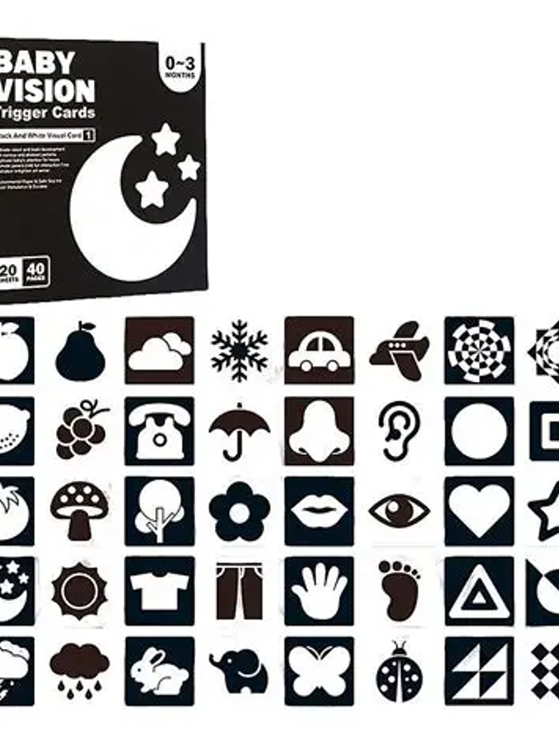 Láminas estimulación visual contrastes 0 a 3 meses 1