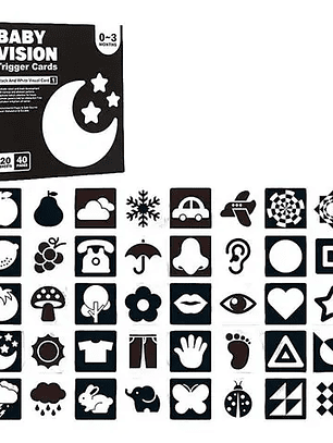 Láminas estimulación visual contrastes 0 a 3 meses