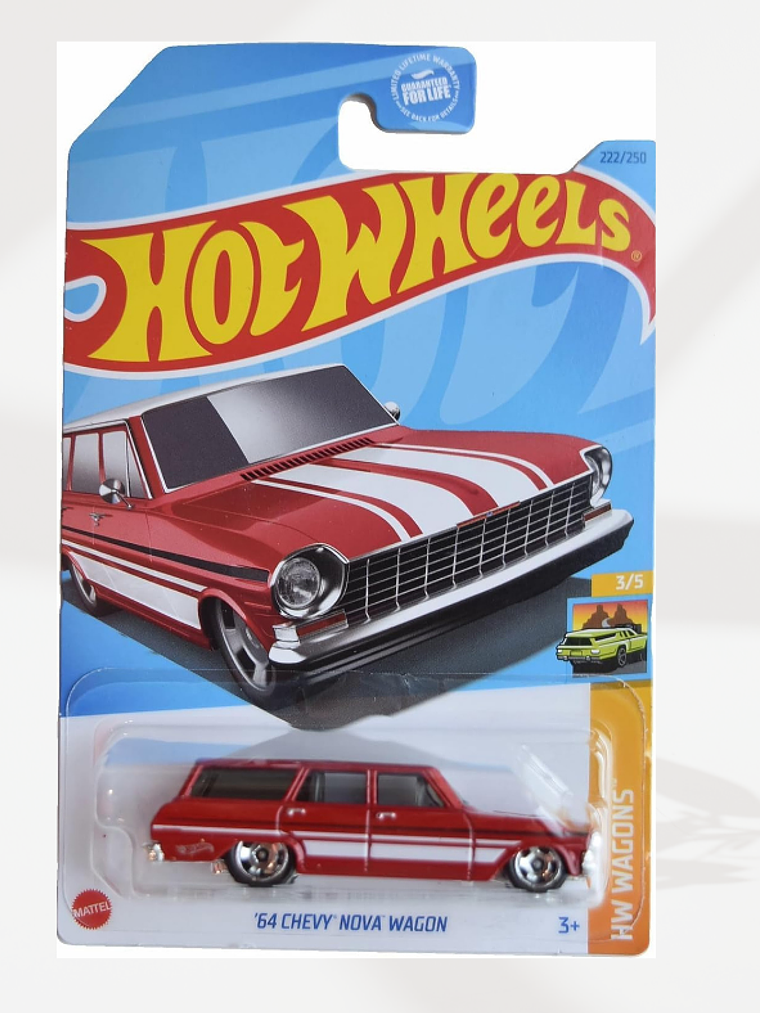 Hot Wheels 64 Chevy Nova Wagon Gm - Chevrolet  1