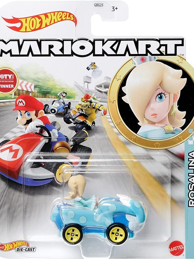 Hot Wheels Mario Kart Rosalina Birthday Girl Color Celeste 1