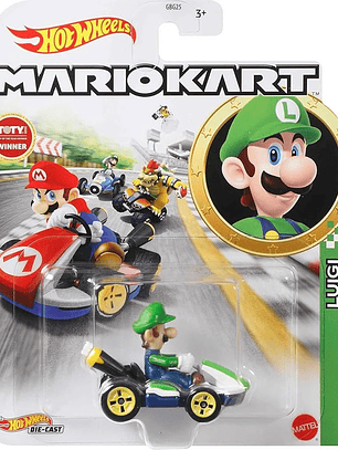 Hot Wheels Mario Kart Luigi E Standart Kart