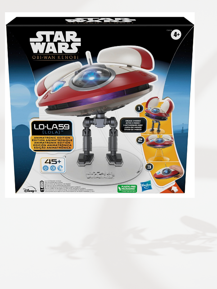 Star Wars Obi Wan Kenobi Lo La59 Edicion Animatronica Hasbro Color Blanco/rojo 1