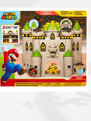 Nintendo Set Figura Mario Bros Castillo Deluxe De Bowser