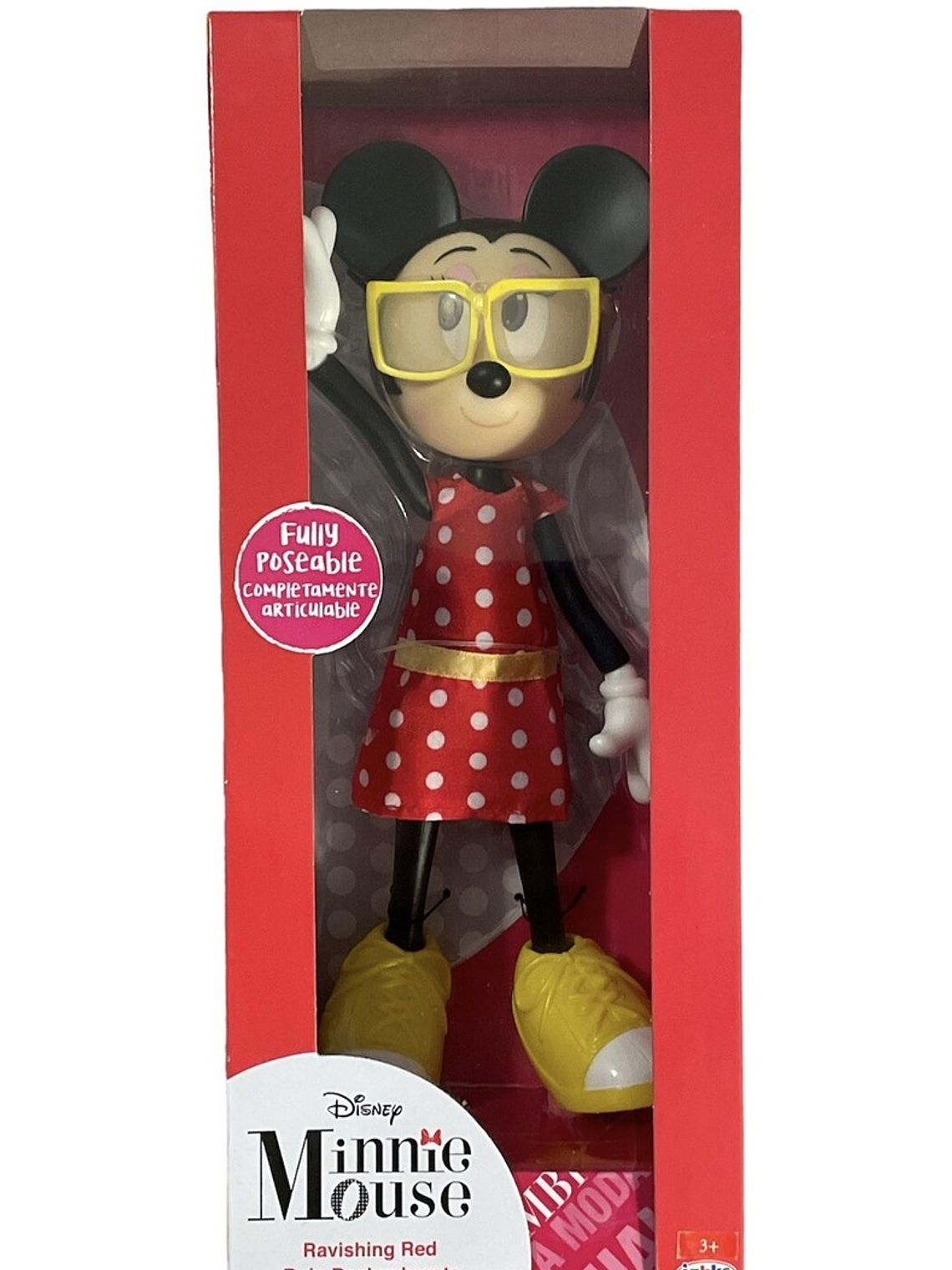 uñeca Minnie Mouse Articulada Rojo Deslumbrante Wabro 1