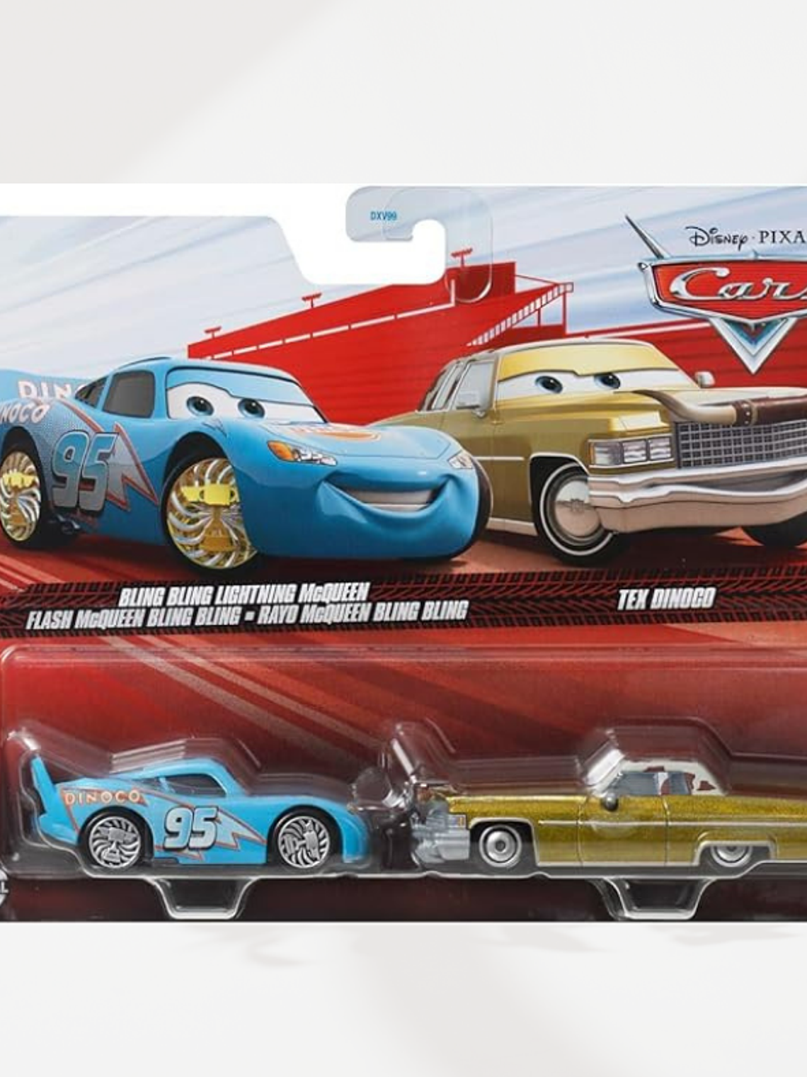Cars Disney Rayo Bling Bling & Tex Dinoco 1