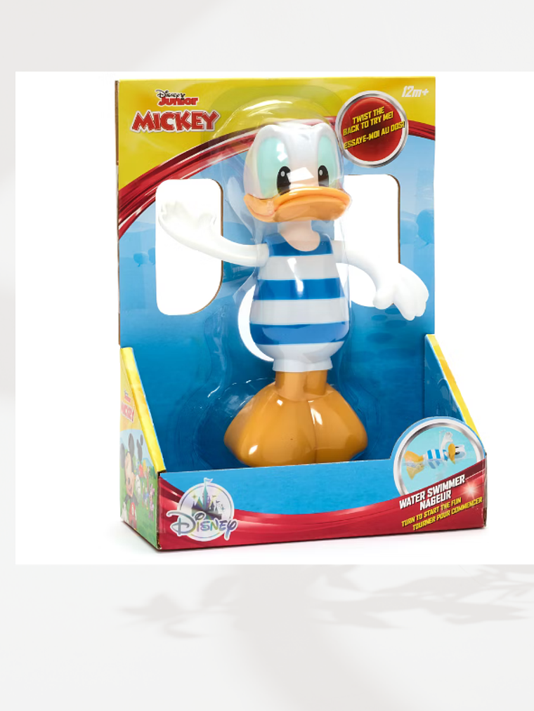 Disney Pato Donald Nadador Agua O Tina Bañera 15cm 1