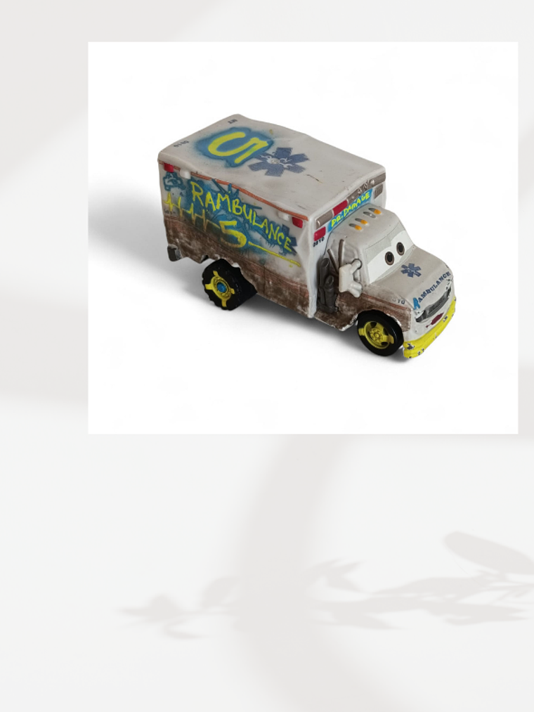 Cars Disney Dr Damage 12cms Plastico 2