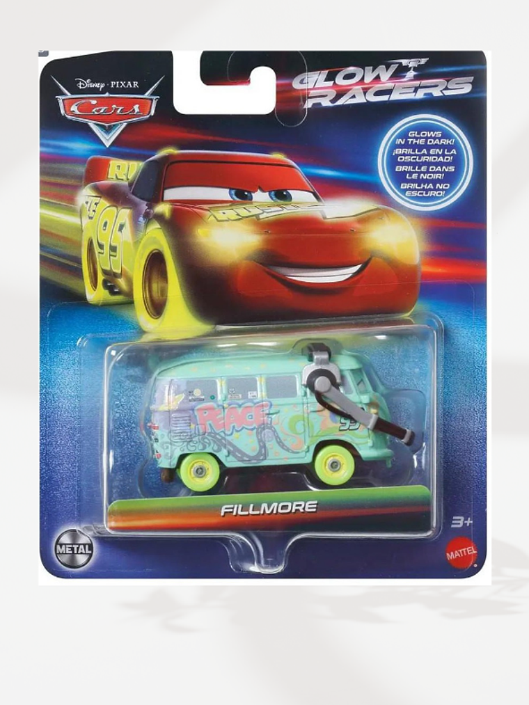Cars Disney Glow Racers Brillan en la oscuridad 1