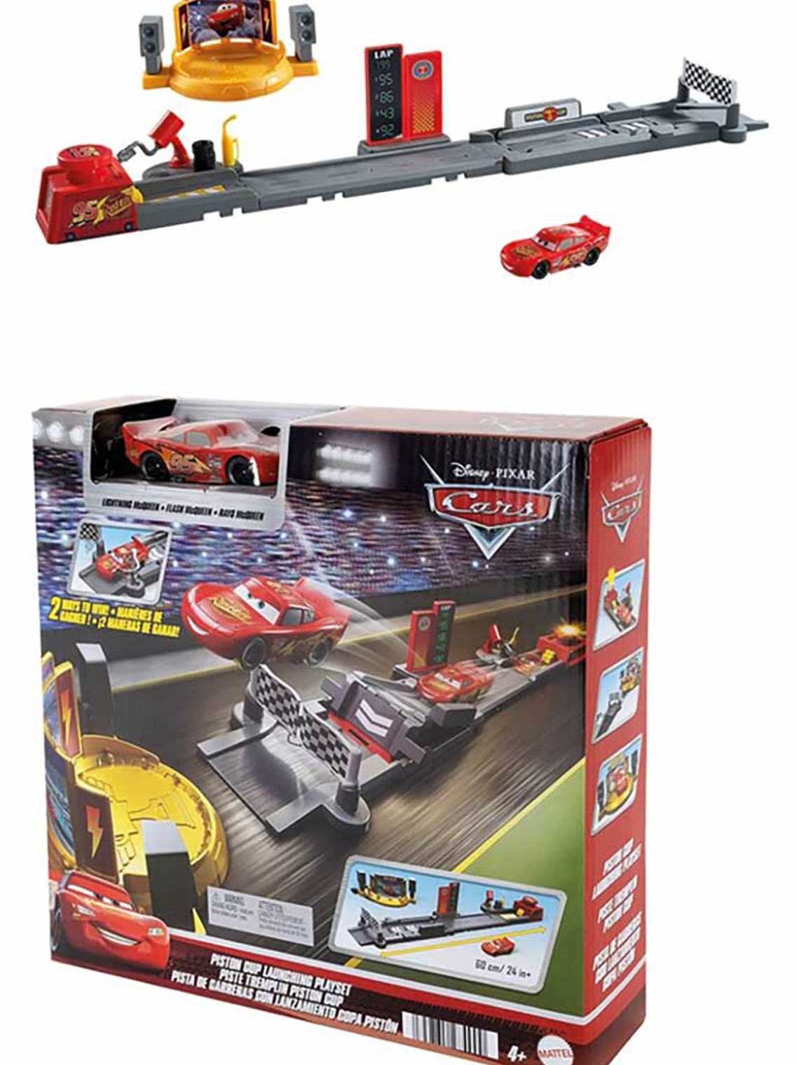 Cars Disney Pista Carrera con Lanzamiento 2