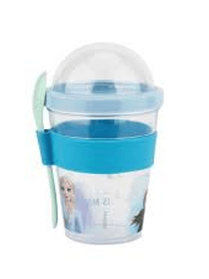 Vaso Yogurt Keep 450 Ml Disney Frozen / Licencia Oficial