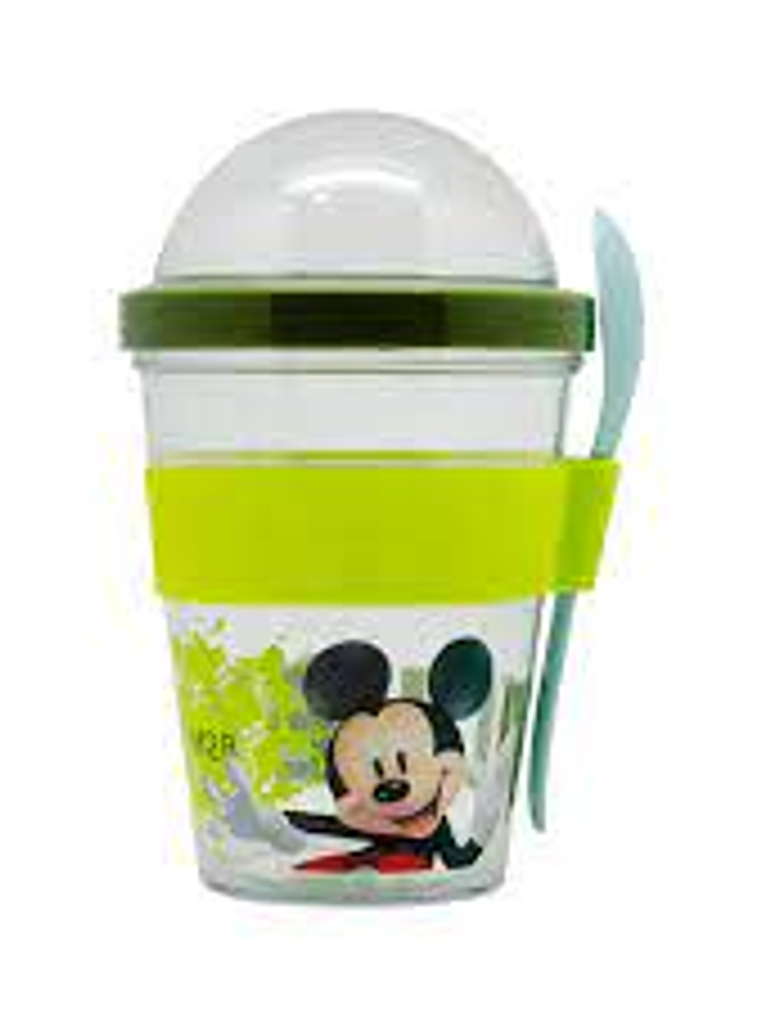 Mickey Mouse Vaso Yogurt Keep Cereal 500ml  1