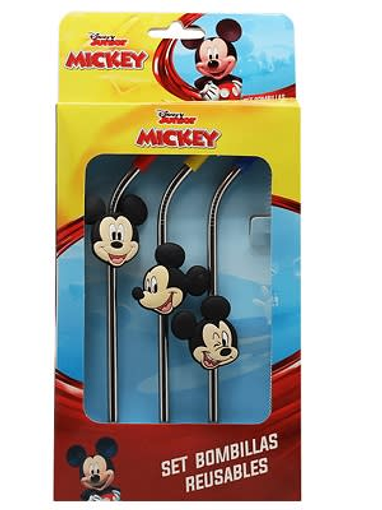 Mickey Mouse Bombilla Metal 3 Unidades  1