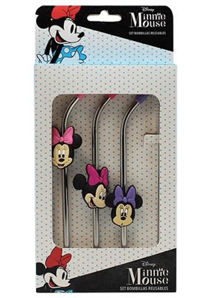 Minnie Mouse Bombilla 3 Unidades Metal 1