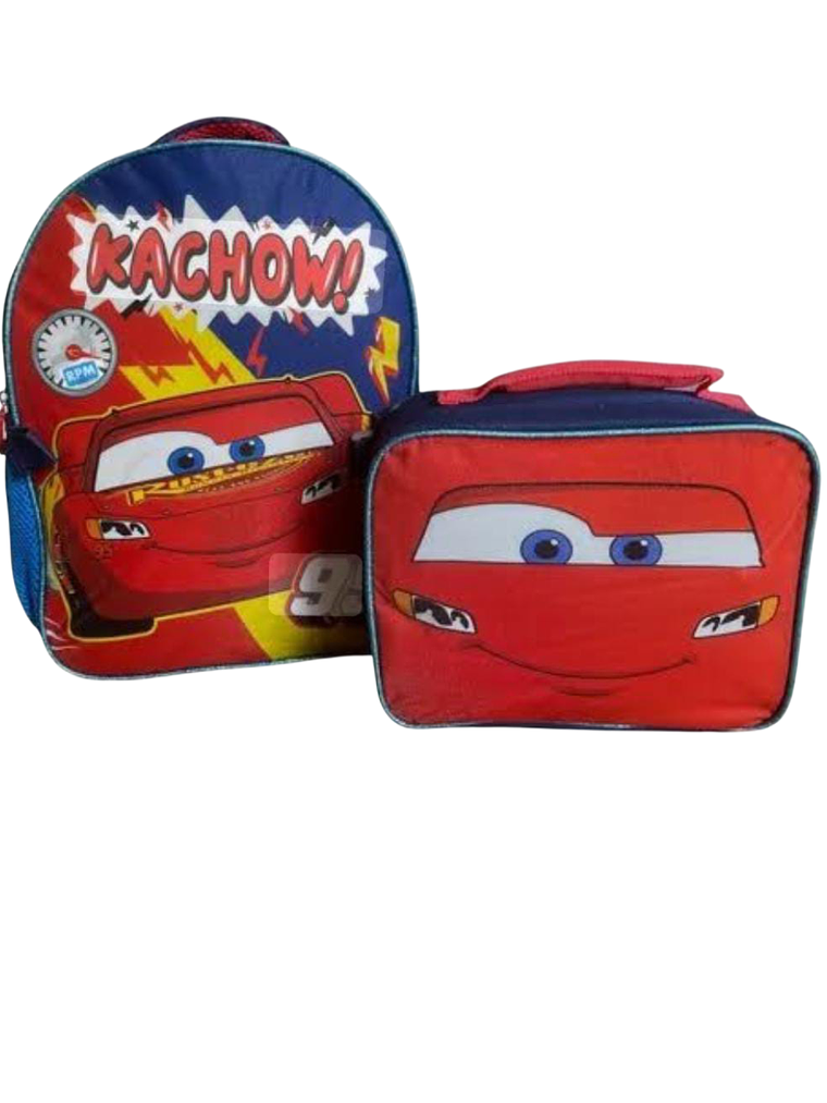 Cars Disney Mochila Con Lonchera  1