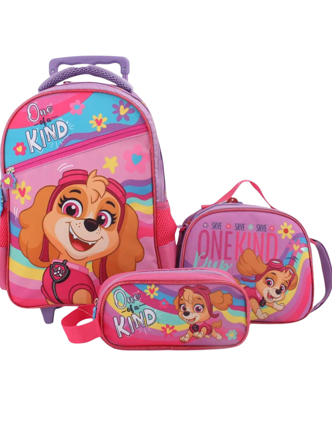 Paw Patrol Sky Mochila Ruedas + Lonchera + Estuche  1