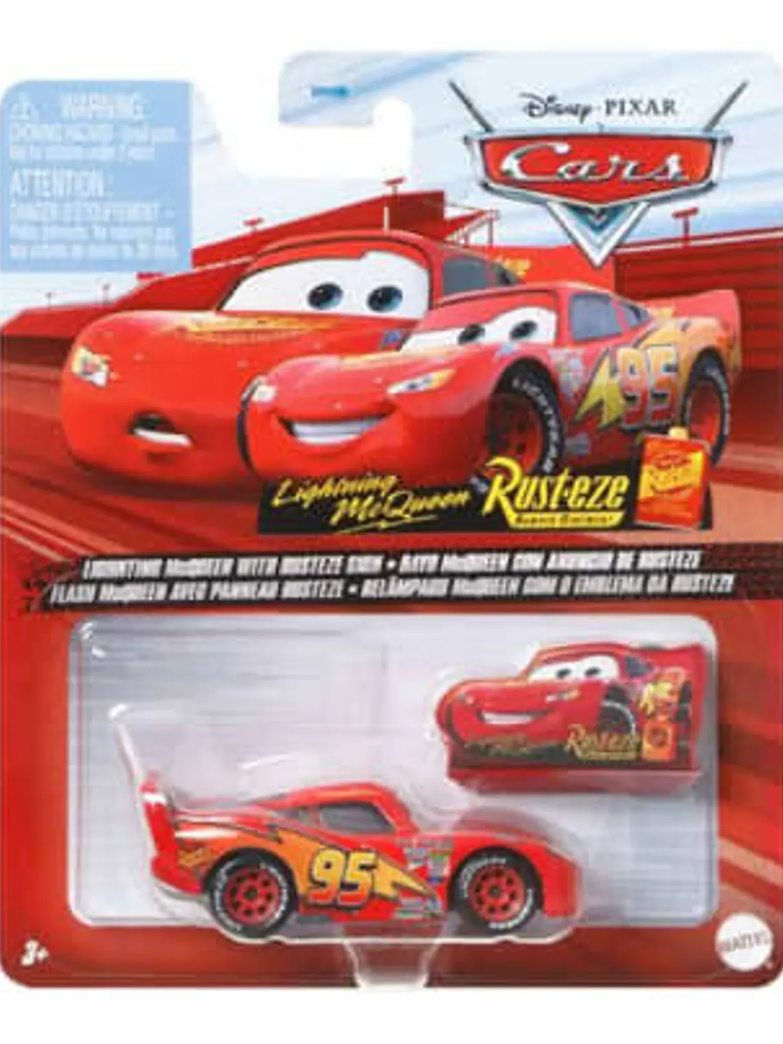 Cars Disney Rayo McQueen con aviso 1