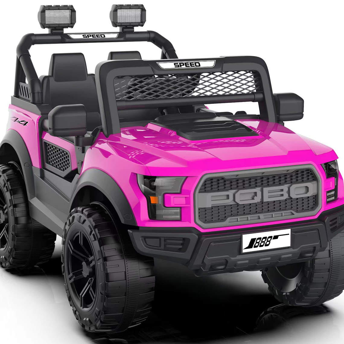 Camioneta a Batería Raptor Rosa 12V 4×4 1