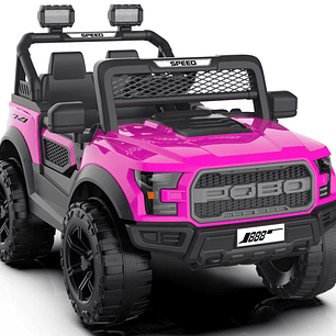 Camioneta a Batería Raptor Rosa 12V 4×4