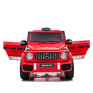 Auto a Batería Jeep G63 Con Licencia Mercedes 12V Rojo -
