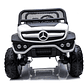 Buggy a Batería XXL 4×4 2 Asientos MERCEDES UNIMOG Pantalla Touch Ruedas goma- Blanco - Miniatura 1