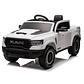 Ram Licencia Oficial 4×4 Real Asiento Ecocuero y Ruedas de goma Blanca - Miniatura 1