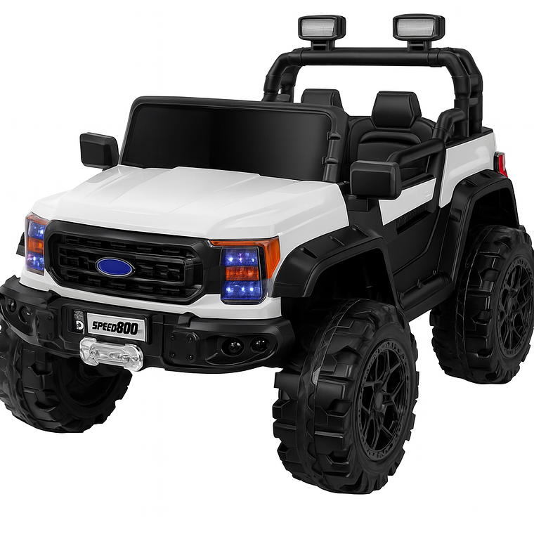 Camioneta a Batería Raptor XL 12V 4×4 Blanca 1