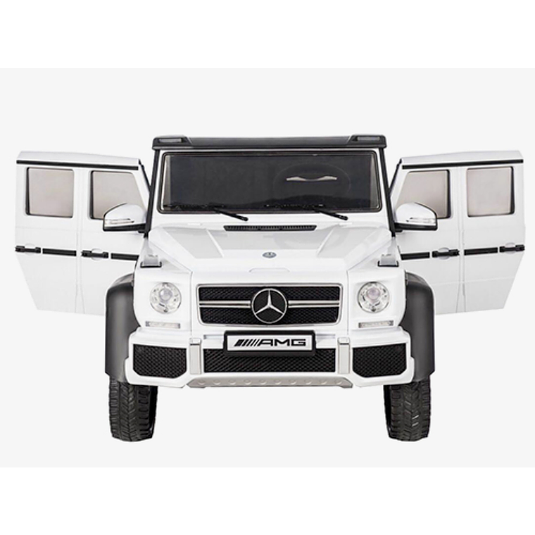 Auto Bateria G63 Licencia Mercedes 6x6 Blanco 12v 1