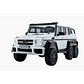 Auto Bateria G63 Licencia Mercedes 6x6 Blanco 12v - Miniatura 2
