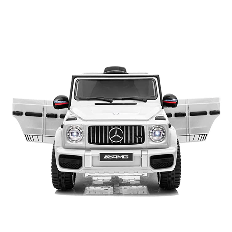 Auto a Batería Jeep G63 Con Licencia Mercedes 12V Blanco 1